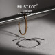 mustkoo/玛诗杜官方正品古巴手链男士欧美高级简约钛钢手链送男友