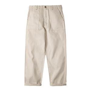 
Maden workwear light American retro cottonseed shell white jeans loose straight wide-leg casual long trousers men's spring