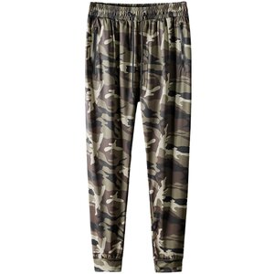 
Military training outdoor summer fat pants for men with fat plus size loose large size camouflage sport ice silk casual pants