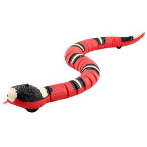 
Children's Tricky Simulated Bungaric Snake Electric Intelligent Sensor Obstacle Avoidance Funny Cat Rechargeable Cat Toy Prank and Scary