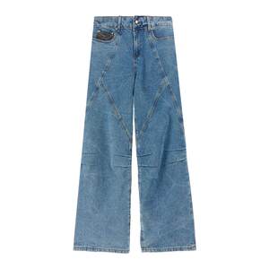 
Weidong Mizong Jeans Men's Autumn and Winter American Straight High Street Retro Sports and Casual Youth Loose Overalls