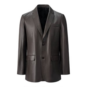 
GIOVANNI VALENTINO autumn and winter genuine leather jacket for men business casual commuter sheepskin suit jacket