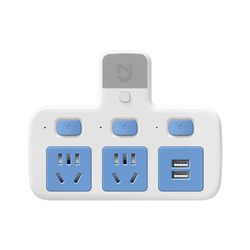 Pure Copper Socket Converter Porous Panel Wireless Plug-in Board Plug-in Row With Usb One-turn Multi-function Plug