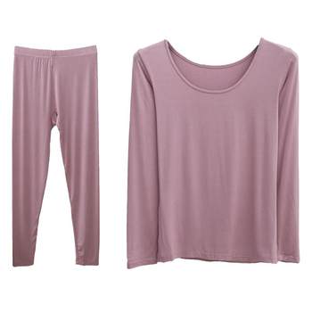 Solid color t-shirt modal body slimming suit