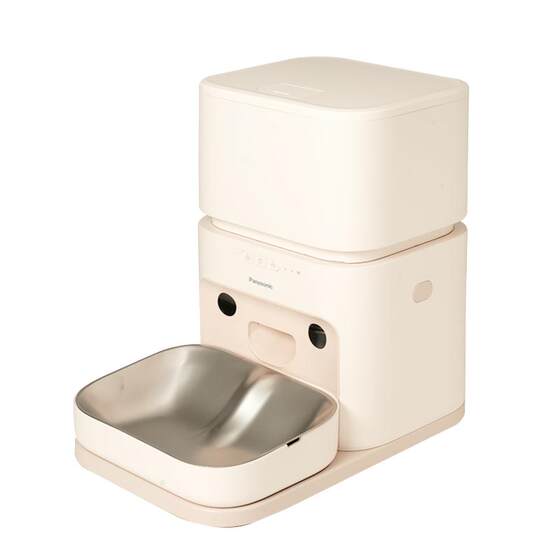 
Panasonic pet feeder timed and quantitative cat food feeding machine remote control APP can video voice small smiley face