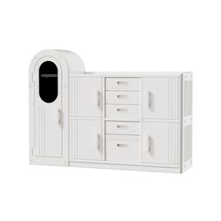 Children's storage cabinet, feeding table, baby product storage rack, wardrobe storage cabinet