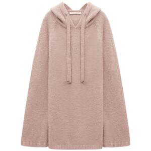 
COCOBELLA Brilliant Galaxy Fine Glitter Sweater Women's Autumn and Winter Pink Soft Waxy Hooded Sweater MZ3107