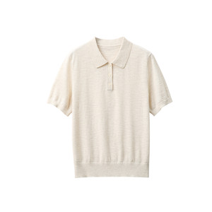 
Simple R0W style~26 new [cotton + linen/mixed color floral/hazy mist/dry and stylish] POLO pullover