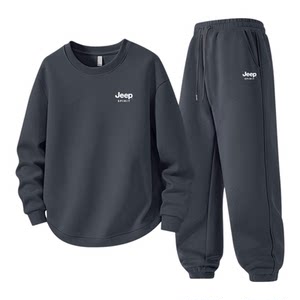 
JEEP Jeep sports suit men's 2025 new spring and autumn men's casual sweatshirt and sweatpants two-piece set men's clothing