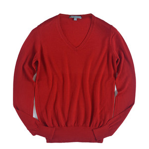 
Women's cardigan V-neck pullover pure wool merino bottoming sweater knitted long-sleeved spring, autumn and winter worsted thin section