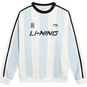 李宁加绒美式卫衣女冬季新款情侣长袖青少年保暖上衣男红色运动服