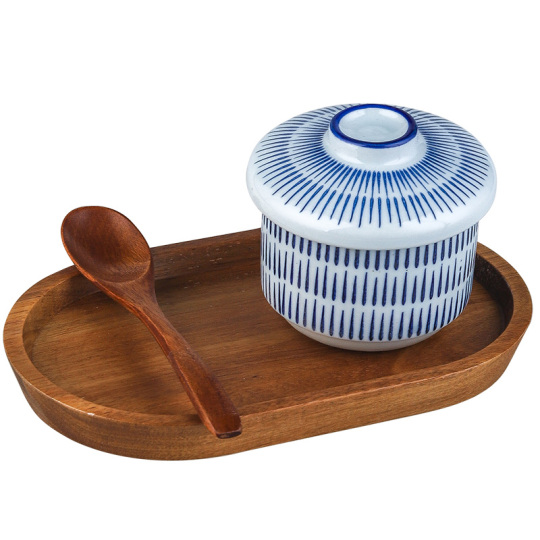 VASO DI STUFATO in Ceramica Con Coperchio Ciotola Zuppa Cipolle
