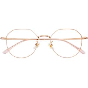 
Leshen small frame myopia glasses frame for women can be matched with small pupil distance ultralight pure titanium small face gold wire eye lens frame