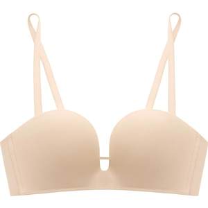 
Curious Misse traceless liquid foundation underwear for women gathering small breasts to look big without steel rings invisible skin bra set summer