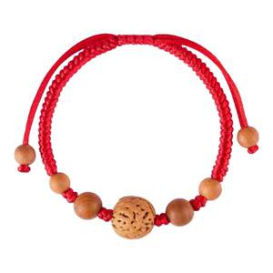 
Peach wood gourd red bracelet men's cinnabar bracelet authentic evil evil peace anklet braided animal year red rope bracelet women