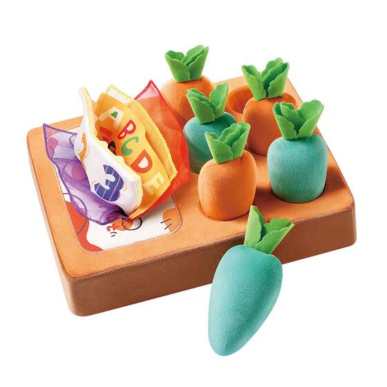 Australia -Betal radish baby toy can bite the carrot baby simulation and draw paper to tear the pump 0 to 1 year old

