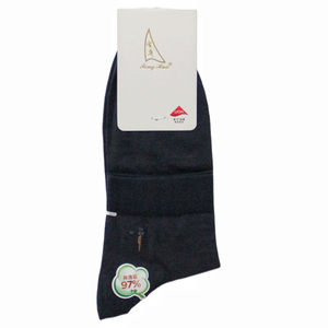 Fenghua Socks Men's Spring/Summer Thin, Antibacterial, Pure Cotton, Odor and Sweat-absorbing, Breathable Mid length Spring/Autumn All Cotton Socks