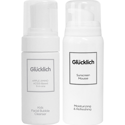 Nová Kombinace Opalovacích Krémů Glucklich Sunscreen Mousse Dětská čisticí Pěna Na Obličej S Aminokyselinami