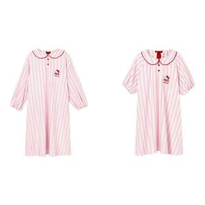 tbh Beasts Home Sanrio Hello Kitty Tiansi Cotton Home Night Dress Can Wear Long Sleeve Pajamas for Women