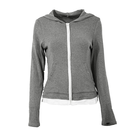
Running Kaka Sports Jacket Women's Casual Yoga Cycling Yoga Wear Long Sleeve Hooded Top Running Pilates