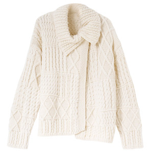 
ELLIELUKE maternity wear, new winter wear, non-pregnant lapel sweater, loose, age-reducing, high-end look top