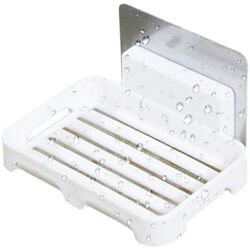 Soap box new enlarged suction cup creative wall-mounted drain-free punch-free toilet bathroom storage rack soap rack