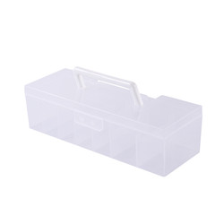 Card storage box children's small card Ultraman card transparent partition organizer box dustproof with cover Yeluoli card book