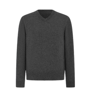 
100% pure cashmere men's cashmere sweater V-neck long-sleeved autumn and winter warm thick cashmere sweater worsted inner V-neck men's style