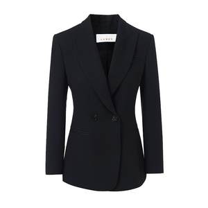
Langzi French wool commuter professional suit jacket new black short suit formal suit temperament new winter style