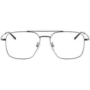 
Ultra-light pure titanium double beam glasses frame male big face large frame myopia glasses trendy pilot color change mirror anti-blue light