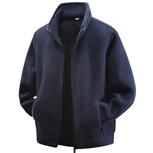 
Jeep plus fleece thickened sweatshirt for men 2025 winter new large size plus fat plus zipper cardigan polar fleece jacket