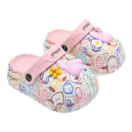 
Saturday Children's Shoes Children's Croc Shoes Girls' 2026 Summer Outerwear Dopamine Shoes Sweet Beach Sandals and Slippers