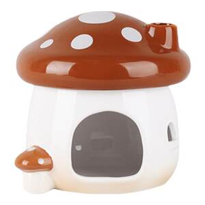 
Bukka Star Mushroom Fantasy Forest Hamster Ceramic Nest Landscaping Supplies Complete Golden Bear Food Bowl Summer Cooling Shelter House