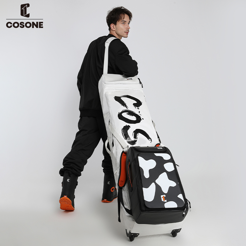 COSONE 滑雪板包带轮单板包干湿分离多功能高性能防水单双板滚轮包
