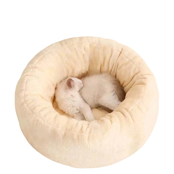 
Cat mat, universal for all seasons, non-stick hair for sleeping, extra-large pet round cat nest, dog mat, pet supplies