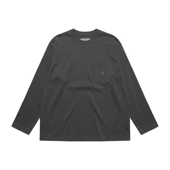 
PINSKTBS waffle half-zip long-sleeved spring outdoor sports moisture-absorbent casual loose long-sleeved T-shirt for men