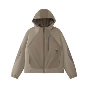 
FILA FUSION Fila trendy brand cotton jacket for women 2026 spring new casual color matching loose warm hooded jacket