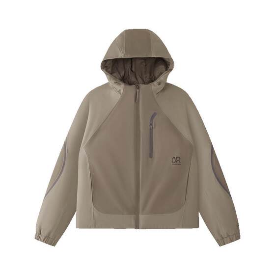 
FILA FUSION Fila trendy brand cotton jacket for women 2026 spring new casual color matching loose warm hooded jacket