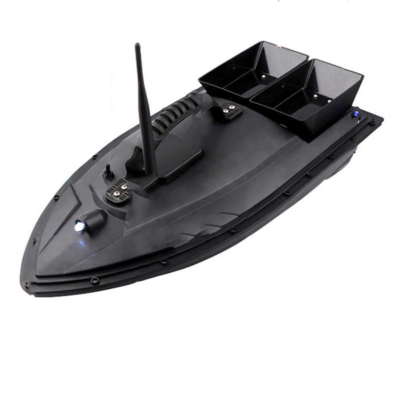 Bateau De Pêche Télécommandé 500m - Bateau Appât Radio Commandé Pour Nuit - 2KG De Charge - Noir