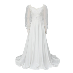 Vanna Fairy Korean-style Light Wedding Dress New Temperament Slimming Forest Style Super Fairy Door Veil Simple Satin Bridal Dress