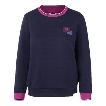 Mirandon fashionable embroidered sweatshirt for women with long sleeves, warm and thick