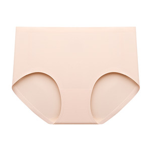 Lanzhuoli Shopping Mall the same underwear female pure cotton bottom crotch in the middle waist flat trousers comfortable without trace short pants breathable panties
