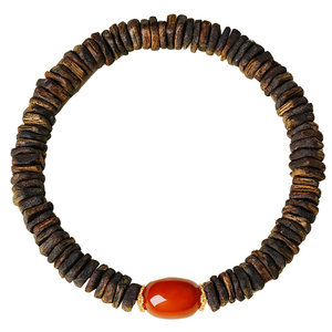 
New agarwood bracelet for women's authentic Qinan Wenwan bracelet for emotional stability birthday gift for mother