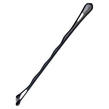 Simple black hair clip with steel frame