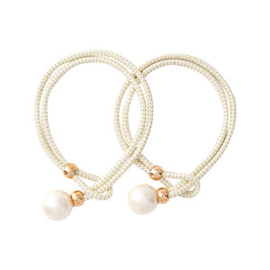 Light luxury high -end pearl curtain strap a pair of pair of living room buckle tie bundle band decorative accessories tie rope hook