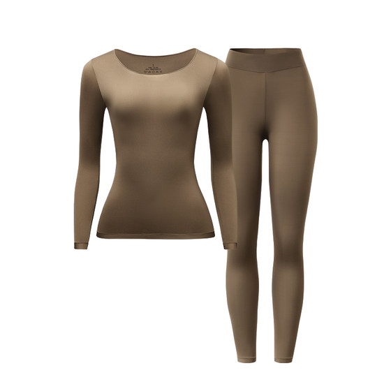 
Herbal primary color thermal underwear women's winter close-fitting autumn clothes and autumn pants set 2025 new heating skin-beautifying skin underwear