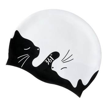 361 waterproof silicone swimming cap for long hair and enlarged head circumference