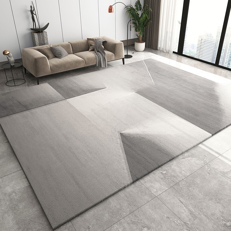 现代简约沙发茶几毯轻奢客厅地毯侘寂风卧室地毯简约地毯大面积