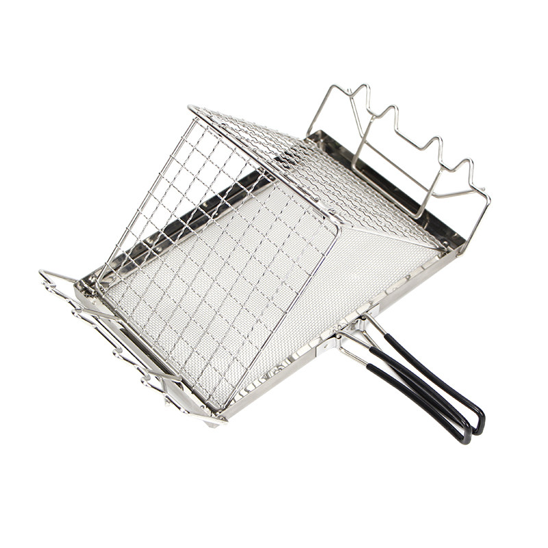 Camping Toast Rack 0431 Stainless Steel Folding Camping Grill - Toast Rack & Baker