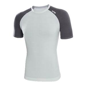 
UTO Merino wool quick-drying clothing men's sports short-sleeved summer women's outdoor running T-shirt splicing top